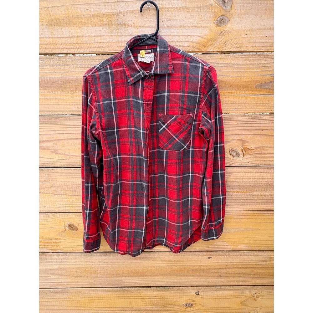 Denim & Supply Ralph Lauren Red Plaid Boyfriend Flannel Shirt Womens Medium
